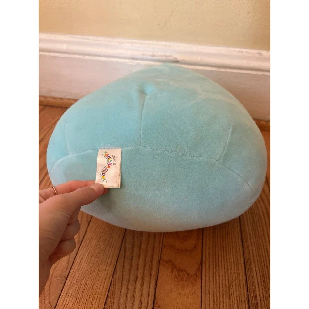 Squishmellow stuffed animal blue yellow flowers 12
